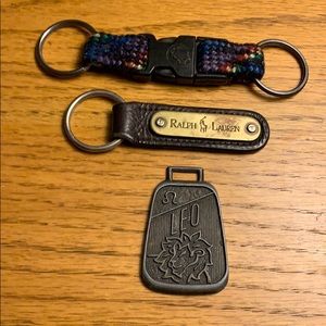 Set of three key chains